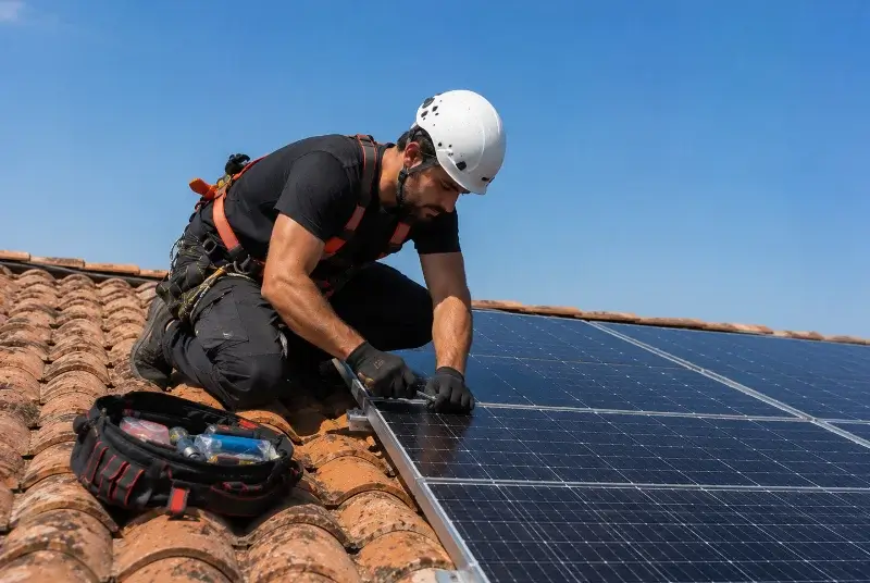 Maintenance et monitoring de panneaux solaires à Mont-Saxonnex